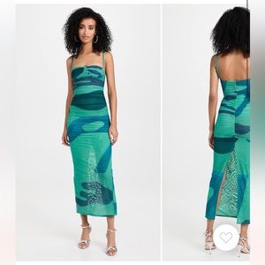 SIR the label Frankie gathered midi dress